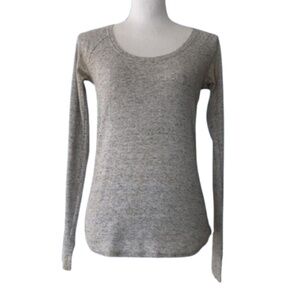 Pink Victoria’s Secret long sleeved top gray oatmeal